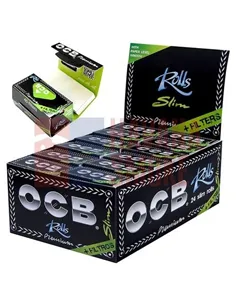 Сигаретная бумага OCB ROLLS Slim Premium в рулонах + 40 БУМ.ФИЛЬТР. 24шт(44 х 4000) OCBRSLPTIP/10/24