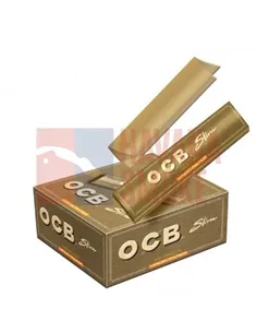 Сигаретная бумага OCB SLIM VIRGIN UNBLEACHED (50пач х32 лист) OCBSLUNB50/50C