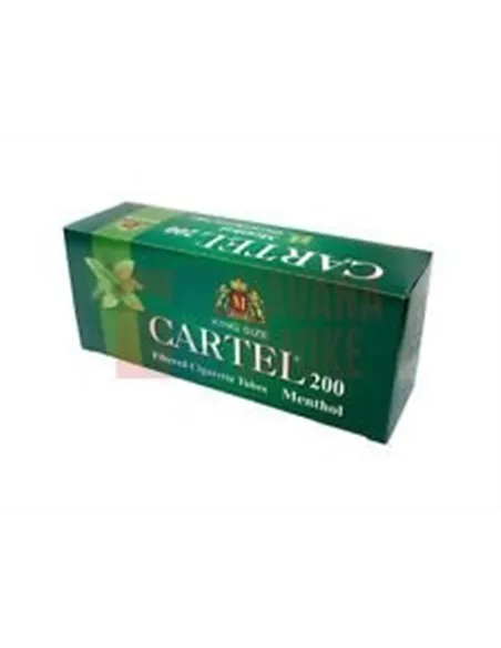 Сигаретные гильзы CARTEL MENTHOL (5пач x 200шт)