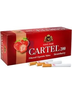 Сигаретные гильзы CARTEL STRAWBERRY (5пач x 200шт)