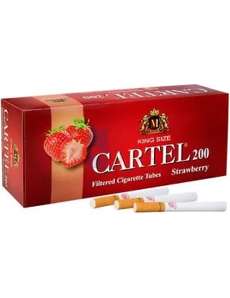 Сигаретные гильзы CARTEL STRAWBERRY (5пач x 200шт)
