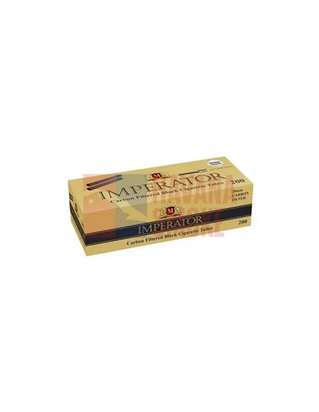 Сигаретные гильзы IMPERATOR BLACK CARBON (угольный фильтр) (5пач x 200шт)