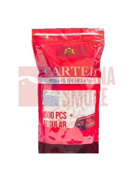 Сигаретные фильтры CARTEL REGULAR 15 X 8 (1000шт)+буклет бумаги