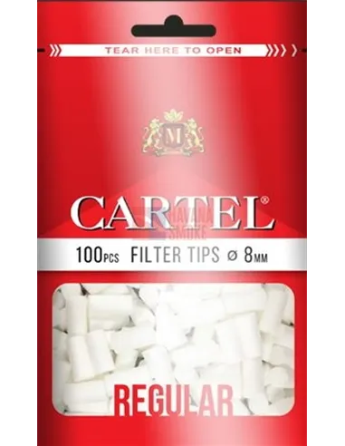 Сигаретные фильтры CARTEL REGULAR 15 X 8 (30пач x 100шт)