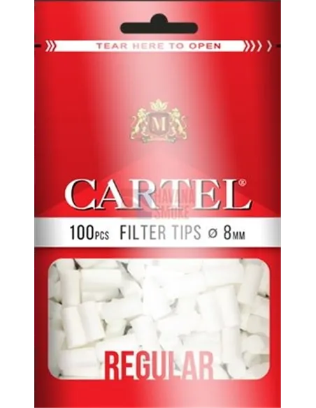 Сигаретные фильтры CARTEL REGULAR 15 X 8 (30пач x 100шт)