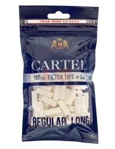 Сигаретные фильтры CARTEL REGULAR LONG 22 X 8 (20пач x 100шт)