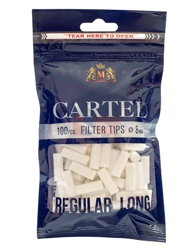 Сигаретные фильтры CARTEL REGULAR LONG 22 X 8 (20пач x 100шт)