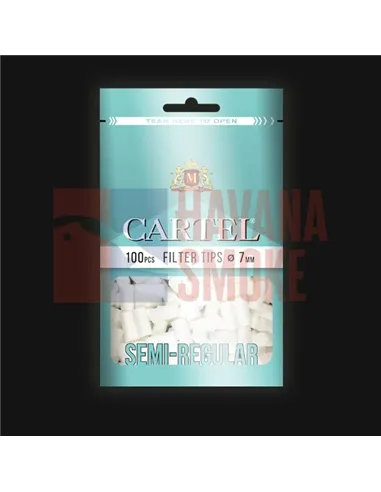 Сигаретные фильтры CARTEL SEMI REGULAR 15 X 7 (30пач x 100шт)
