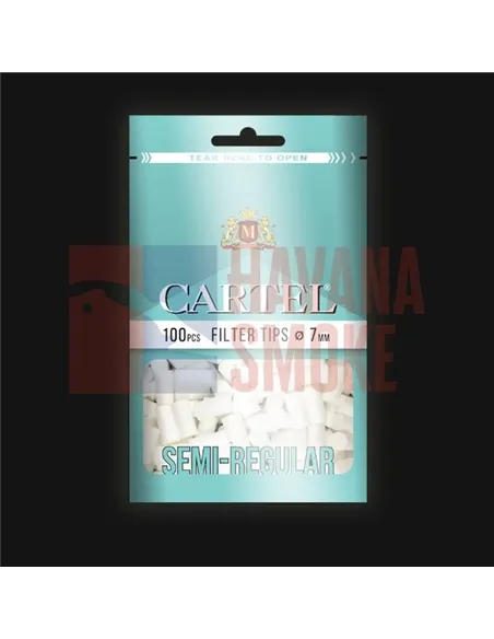 Сигаретные фильтры CARTEL SEMI REGULAR 15 X 7 (30пач x 100шт)