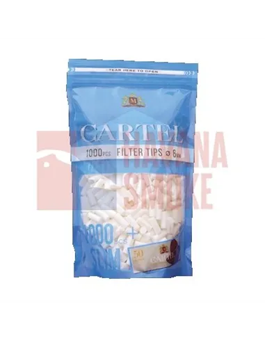 Сигаретные фильтры CARTEL SLIM 15 X 6 (1000шт)+буклет бумаги