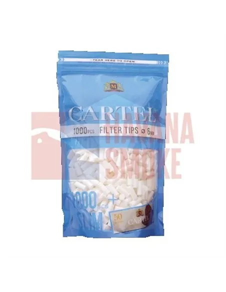 Сигаретные фильтры CARTEL SLIM 15 X 6 (1000шт)+буклет бумаги