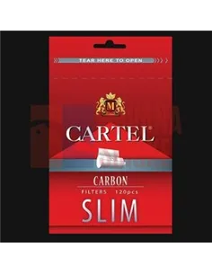 Сигаретные фильтры CARTEL SLIM CARBON (угольный) (10пач x 120шт)
