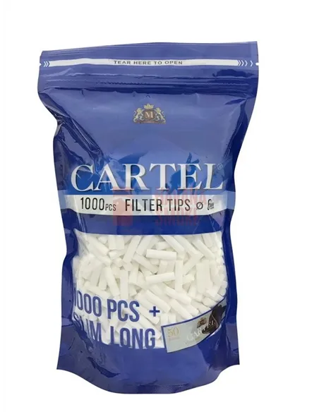 Сигаретные фильтры CARTEL SLIM LONG 22 X 6 (1000шт)+буклет бумаги