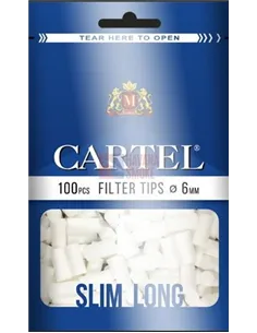 Сигаретные фильтры CARTEL SLIM LONG 22 X 6 (30пач x 100шт)