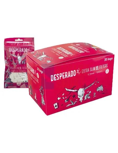 Сигаретные фильтры DESPERADO EXTRA SLIM XL 22 X 5.3 (30пач x 100шт)