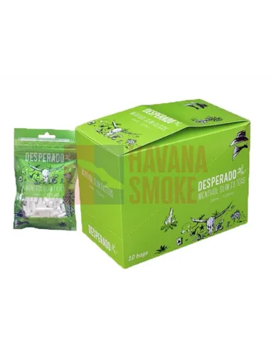 Сигаретные фильтры DESPERADO SLIM MENTHOL 15 X 6 (10пач x 120шт)