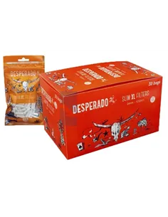 Сигаретные фильтры DESPERADO SLIM XL Filters LONG 22 X 6 (30пач x 100шт)