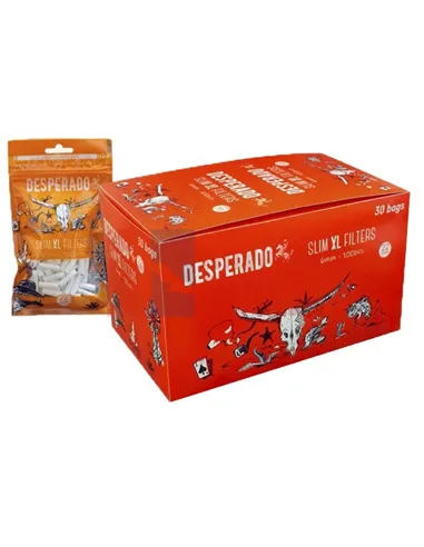 Сигаретные фильтры DESPERADO SLIM XL Filters LONG 22 X 6 (30пач x 100шт)