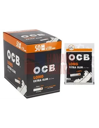 Сигаретные фильтры OCB Extra Slim Long (50пач x 120шт) BFOCBXS1210/150