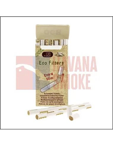 Сигаретные фильтры OCB Precut ORGANIC Filters Extra Slim Ø5,7 (20пач x 120шт) PT6012ESOCBECO