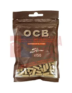 Сигаретные фильтры OCB Slim Unbleached (10пач x 150шт) BFOCBUNB1210150