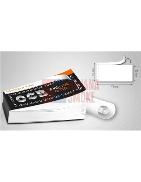 Сигаретные фильтры OCB бумажные (25пач x32 листа) (48 х 25/22) BFOCBPCUT602532