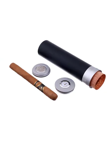 Чехол Tom River на 5 сигар, алюминий и кедр S273