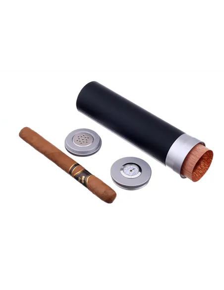 Чехол Tom River на 5 сигар, алюминий и кедр S273