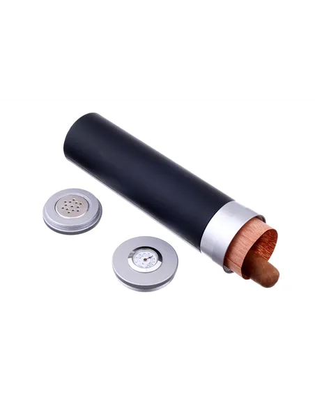 Чехол Tom River на 5 сигар, алюминий и кедр S273