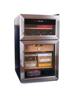 Электронный двухкамерный хьюмидор-холодильник Howard Miller на 400-600 сигар и 8 бутылок вина 810-069