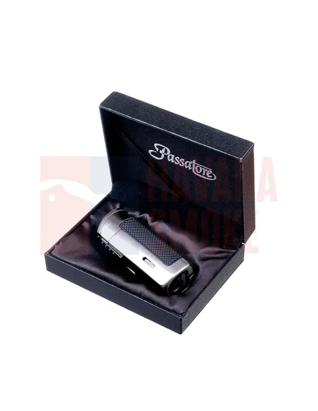 Зажигалка сигарная Passatore с пробойником, оружейная сталь 234-503