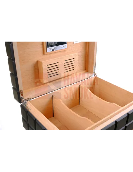 Хьюмидор Colibri Heritage на 80 сигар, Черный лак-HU500T1