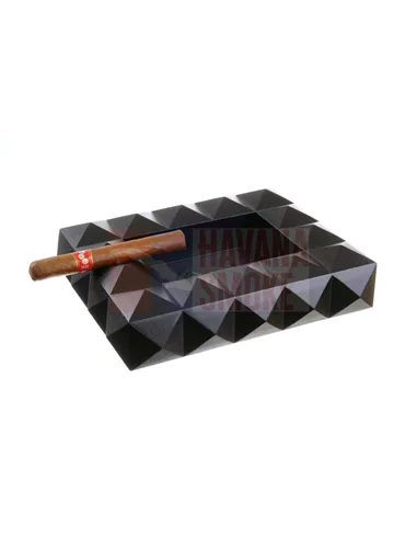 Пепельница Colibri Quasar на 8 сигар, Черный лак AT100T1