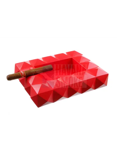 Пепельница Colibri Quasar на 8 сигар, Красный лак AT100T4