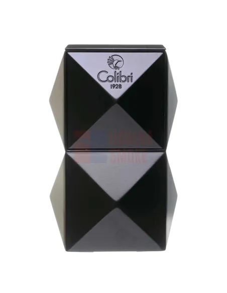 Зажигалка настольная Colibri Quasar, тройное турбопламя, Черный лак-LI710T1