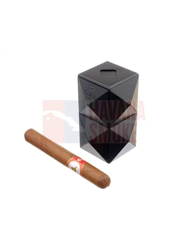 Зажигалка настольная Colibri Quasar, тройное турбопламя, Черный лак-LI710T1