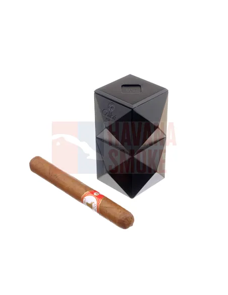 Зажигалка настольная Colibri Quasar, тройное турбопламя, Черный лак-LI710T1