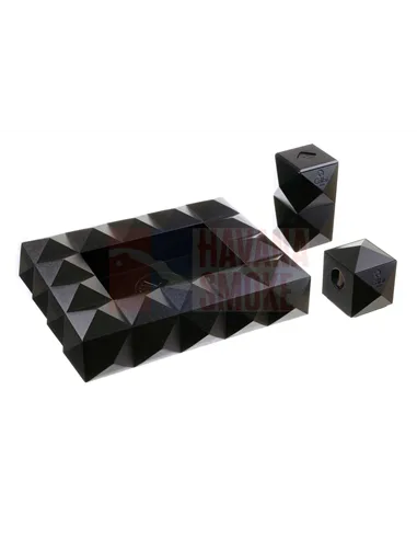 Зажигалка настольная Colibri Quasar, тройное турбопламя, Черный лак-LI710T1