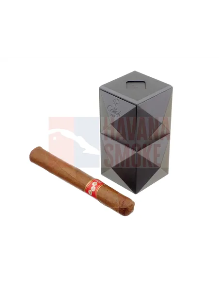 Зажигалка настольная Colibri Quasar, тройное турбопламя, Оружейная сталь-LI710T3