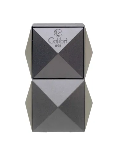 Зажигалка настольная Colibri Quasar, тройное турбопламя, Оружейная сталь-LI710T3