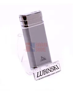Зажигалка Lubinski "Ареццо", турбо, серебристая
