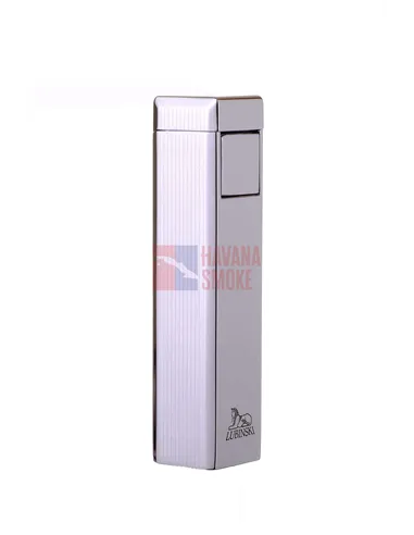 Зажигалка Lubinski "Бергамо", пьезо, серебристая в полоску