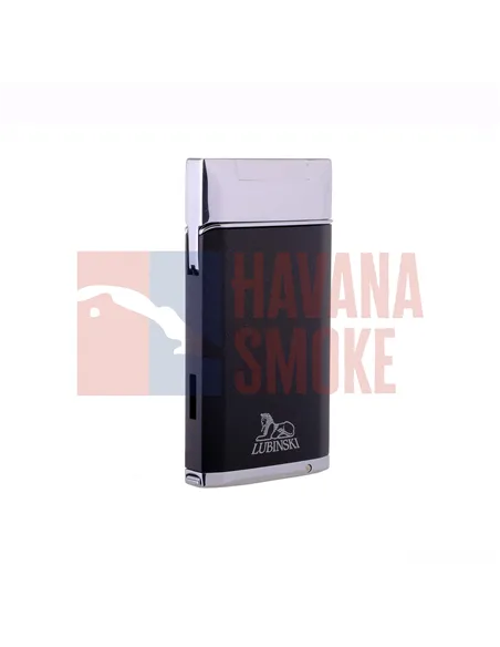 Зажигалка сигарная Lubinski "Турин" турбо с пробойником, черная