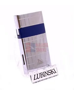 Зажигалка Lubinski "Мантуя" турбо, серебристая