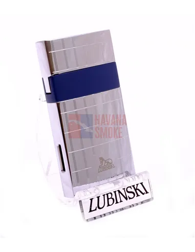 Зажигалка Lubinski "Мантуя" турбо, серебристая