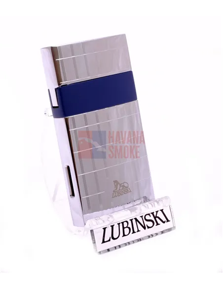 Зажигалка Lubinski "Мантуя" турбо, серебристая