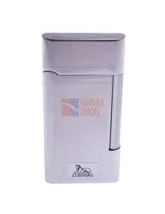 Зажигалка Lubinski "Рим" кремневая, серебристый рубчик