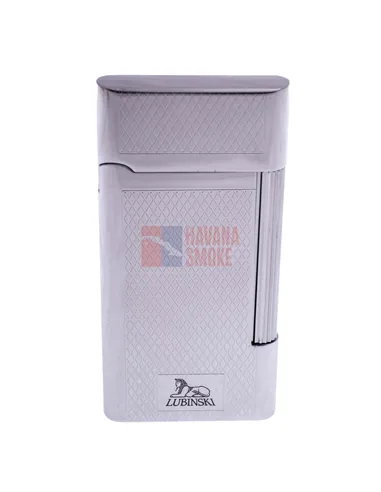Зажигалка Lubinski "Рим" кремневая, серебристый рубчик