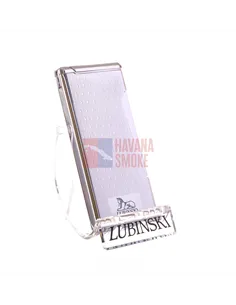 Зажигалка Lubinski "Милан" суперплоская, кремневая+турбо, серебристо-рифленая