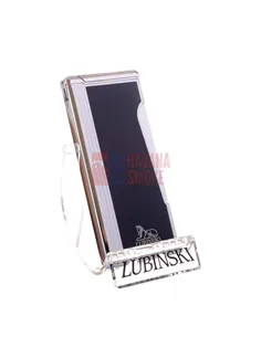 Зажигалка Lubinski "Милан" суперплоская, кремневая+турбо, черная